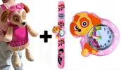 Plecaki szkolne i tornistry - Plecak plecaczek dziecięcy PSI PATROL dla dziewczynki dziecka + ZEGAREK - miniaturka - grafika 1