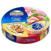 Sery - Hochland ser kremowy topiony w trójkącikach z szynką - miniaturka - grafika 1