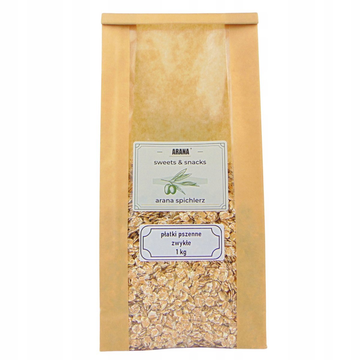 PŁATKI PSZENNE 1 kg naturalne bez cukru doskonała jakość