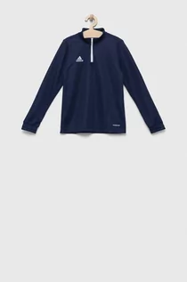 Bluzy dla dziewczynek - adidas Performance bluza dziecięca ENT22 TR TOPY kolor granatowy z aplikacją - grafika 1