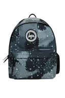 Plecaki - Hype Unisex dziecięcy czarny plecak moro z kropli deszczu, jeden rozmiar, Czarny, Rozmiar uniwersalny - miniaturka - grafika 1