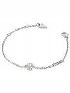 Bransoletki - Guess Calypso srebrna bransoletka damska kryształki JUBB04456JW (L) - miniaturka - grafika 1