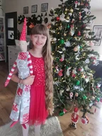 Ozdoby bożonarodzeniowe - Kalendarz adwentowy ogromny skrzat 120cm - miniaturka - grafika 1