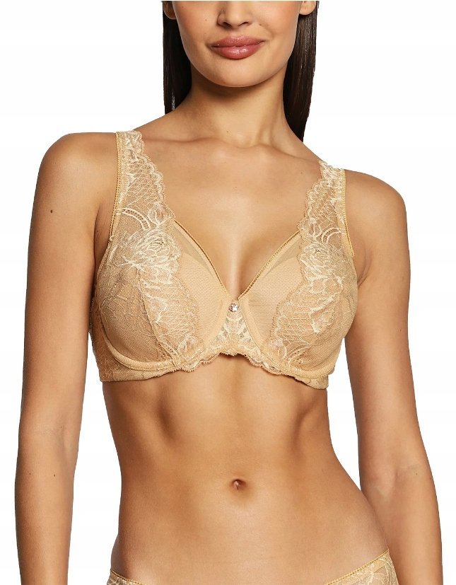 Triumph biustonosz półusztywniany złoty Wild Peony Florale WP rozmiar 70D