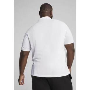 Męska koszulka polo Essentials z logo No. 1 z piki PUMA White - Koszulki sportowe męskie - miniaturka - grafika 1