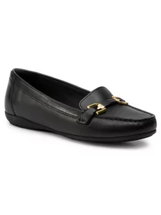 Geox Mokasyny D Annytah Moc A D84BMA 00043 C9997 Czarny - Mokasyny damskie - miniaturka - grafika 1
