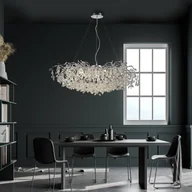 Lampy sufitowe - Żyrandol Paul Neuhaus Ricicle, chrom, długość 120 cm - miniaturka - grafika 1