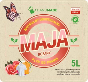 Ekologiczny Płyn do prania Maja-Różany 4,5L - Środki do prania - miniaturka - grafika 1