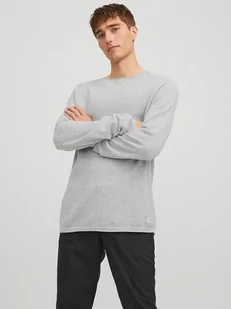 Jack & Jones Sweter "Hill" w kolorze szarym - Swetry męskie - miniaturka - grafika 1