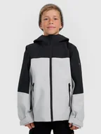 Kurtki i płaszcze dla chłopców - 4F Kurtka przejściowa 3w1 membrana 5000 chłopięca - szara 164 (13-14 lat) - miniaturka - grafika 1