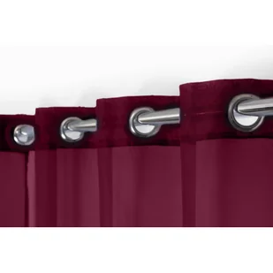 Firana Livia 140 x 260 cm 8 kółek bordo - Firany - miniaturka - grafika 1