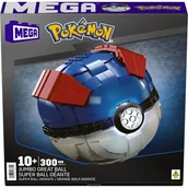 Klocki - Klocki plastikowe MEGA Pokemon Duży GreatBall HMW04 - miniaturka - grafika 1