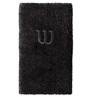 Koszykówka - Frotka Tenisowa Wilson Extra Wide W Wirstband: Czarna - miniaturka - grafika 1