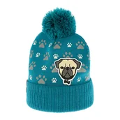 Czapki dla dzieci - Czapka dziecięca z pomponem Viking Napa turquise - ONE SIZE - miniaturka - grafika 1