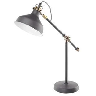 Emos Lampa biurkowa HARRY na żarówkę E27 ciemnoszara - Lampy stojące - miniaturka - grafika 1