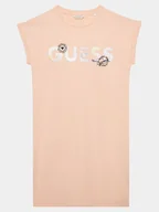 Sukienki i spódniczki dla dziewczynek - Marciano Guess Sukienka codzienna J4GK14 KAE23 Koralowy Regular Fit - miniaturka - grafika 1