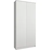 Regały biurowe - REGAŁ BIUROWY SZAFA R 80 cm CLP 2 DRZWI 8 PÓŁEK BIAŁY - miniaturka - grafika 1