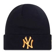 Czapki damskie - Czapka zimowa NEW ERA NYY League Knit Beanie czarna - miniaturka - grafika 1