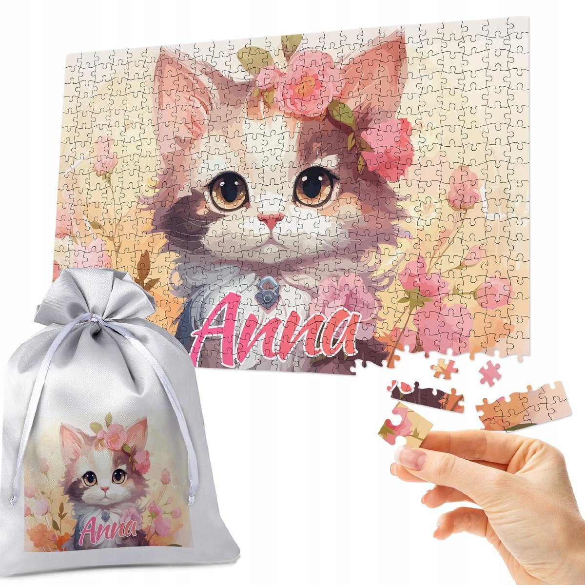 PUZZLE 500 el SŁODKIE KONIE - IDEALNY PREZENT NA ŚWIĘTA CHOINKĘ TWOJE IMIĘ