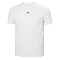 Koszulki męskie - Męska Koszulka z krótkim rękawem HELLY HANSEN YU PATCH T-SHIRT 53391_001 – Biały - miniaturka - grafika 1