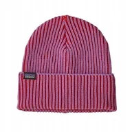 Czapki damskie - Czapka Patagonia Fishermans Rolled Beanie Contrast Stripe Brisk Purple - miniaturka - grafika 1