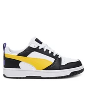 Buty dla chłopców - Sneakersy Puma Rebound V6 Lo Jr 393833 23 Biały - miniaturka - grafika 1