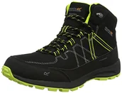 Buty trekkingowe męskie - Regatta Męskie buty trekkingowe Samaris Lite, Black Lime Punch, 46 EU - miniaturka - grafika 1