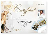 Pozostałe akcesoria kosmetyczne - Certyfikat ze szkolenia online New Year Style by Paulina Laskowska 27.12.22r. wersja Drukowana - miniaturka - grafika 1