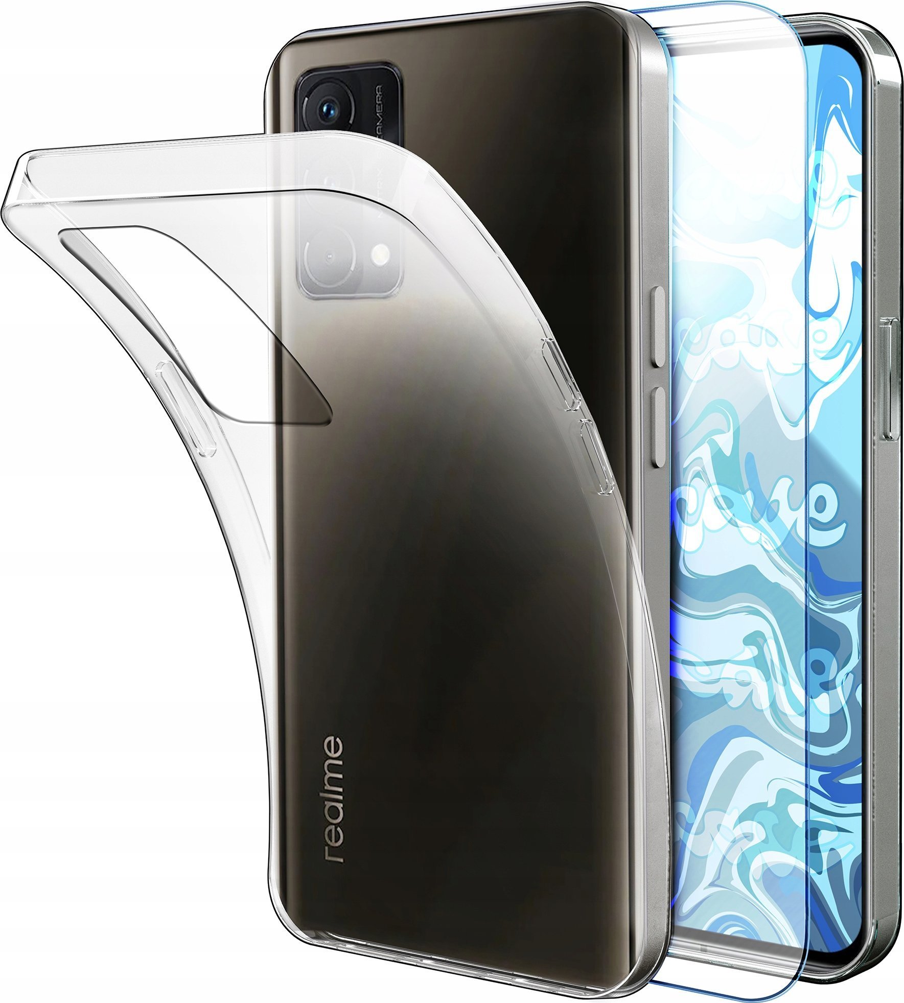 Etui Do Realme GT Master 5G Przezroczyste, Silikonowe, Ochronne Szkło