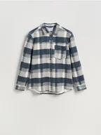 Koszule męskie - Reserved - Koszula regular fit w kratę - wielobarwny - miniaturka - grafika 1