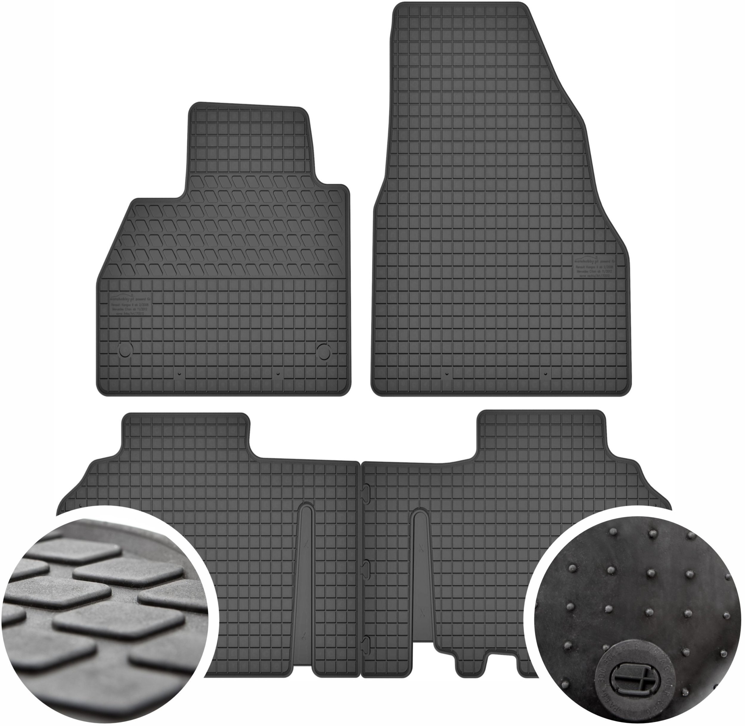 Dywaniki gumowe do Mercedes-Benz Citan W415