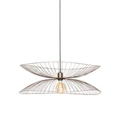 Lampy sufitowe - QAZQA Designerska lampa wisząca brąz 66 cm - Pua - miniaturka - grafika 1