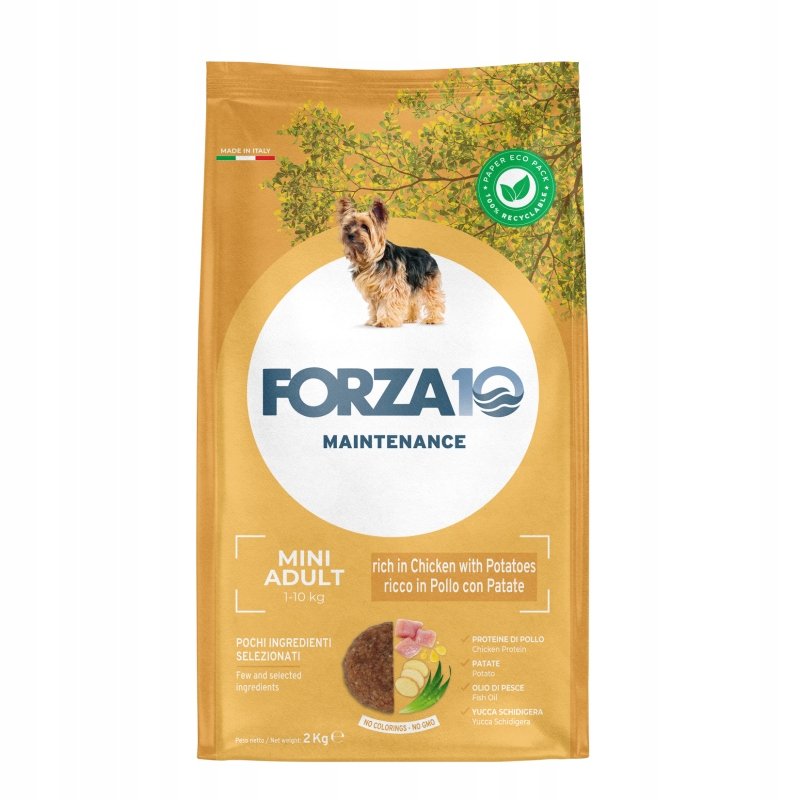 Forza10 Karma dla psa FORZA10 Mini Maintenance, z kurczakiem i ziemniakami, 2 kg