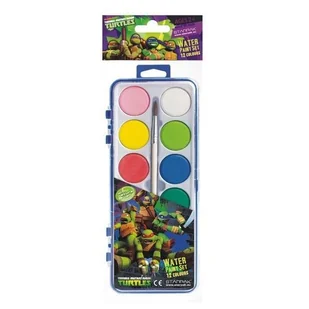 Starpak Farby akwarelowe 12 kolorów Turtles - Przybory szkolne - miniaturka - grafika 1