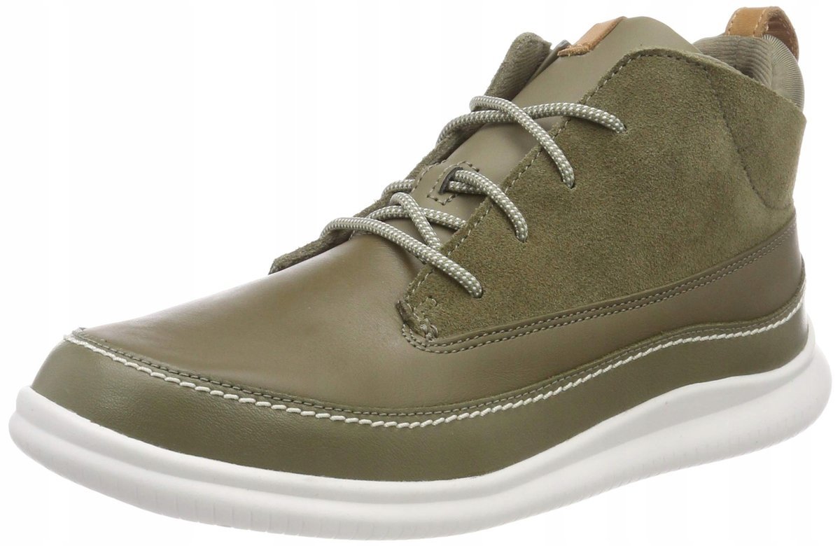 CLARKS TRZEWIKI MĘSKIE SKÓRA NATURALNA KHAKI SPORTOWE 29,5 16AA