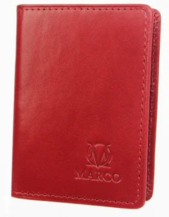 Etui Na Karty Dokumenty MARCO (PL) Wizytownik Pionowy Skóra Naturalna R-04s - Etui na dokumenty i karty - miniaturka - grafika 3