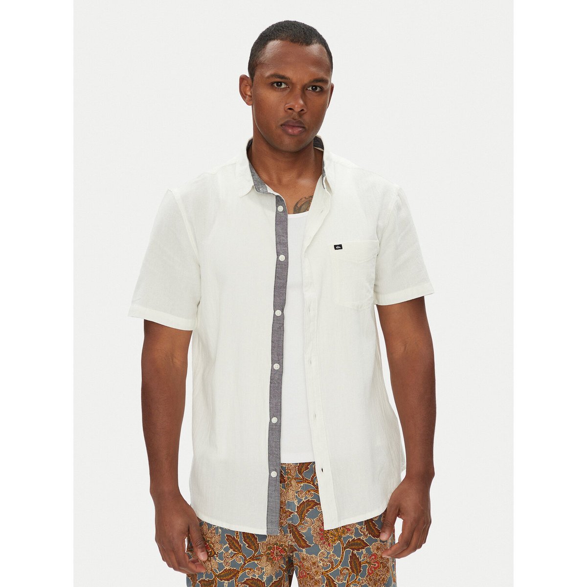 Quiksilver Koszula Męskie Biały EQYWT04622-WBK0