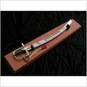 Repliki - broń - SZABLA HUSARSKA WZ 1750 BEZ POCHWY NA DREWNIANYM TABLO - miniaturka - grafika 1