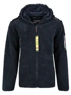 Odzież trekkingowa męska - Geographical Norway Kurtka polarowa w kolorze granatowym - miniaturka - grafika 1