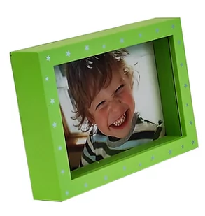 Ramka DZIECKA dziecięca MDF 10x15 cm. 80.266.01 ZIELONA - Ramki na zdjęcia - miniaturka - grafika 1