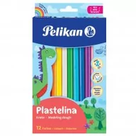 Masy plastyczne - Pelikan Plastelina 12 kolorów - miniaturka - grafika 1