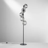 Lampy stojące - Eco-Light Lampa stojąca Ripple, czarny/dymny szary, 5-punktowa, szkło - miniaturka - grafika 1