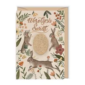 Kartki okolicznościowe i zaproszenia - Wesołych zające - miniaturka - grafika 1