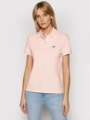 Koszulki i topy damskie - Lacoste Polo PF7839 Różowy Regular Fit - miniaturka - grafika 1