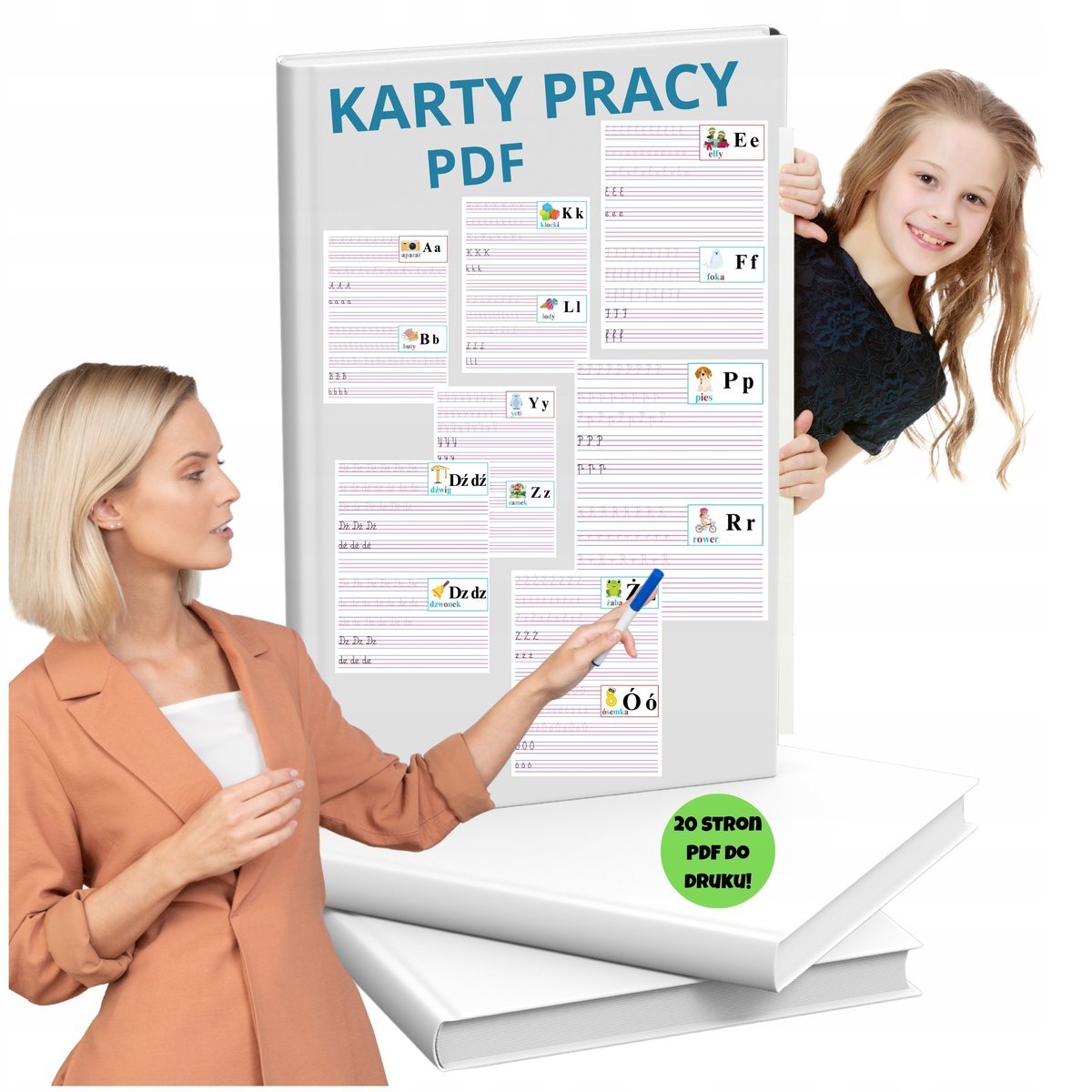 POMOCE DYDAKTYCZNE PDF PISANIE PO SLADZIE KARTY PRACY KLASY 1-3 DO DRUKU