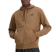 Bluzy męskie - Bluza New Balance MJ31536DHE - brązowa - miniaturka - grafika 1