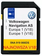 Nawigacja GPS - MAPA VOLKSWAGEN VW AS V18 EUROPA PASSAT CADDY GOLF SHARAN TIGUAN POLO BEETLE  JETTA SCIROCCO - miniaturka - grafika 1