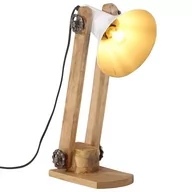 Lampy ogrodowe - vidaXL Lampa stołowa, 25 W, biała, 23x13x52 cm, E27 - miniaturka - grafika 1