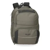Torby na laptopy - Pepe Jeans Dortmund Plecak na notebooka 15,6" Zielony 29x40x16 cms Poliester 18,56L by Joumma Bags, Zielony, Plecak na laptopa - miniaturka - grafika 1