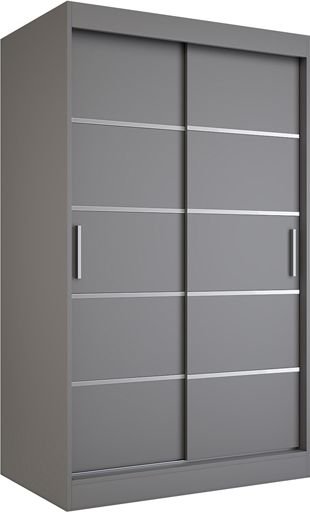 Elior Antracytowa szafa przesuwna 120 - Livia 3X